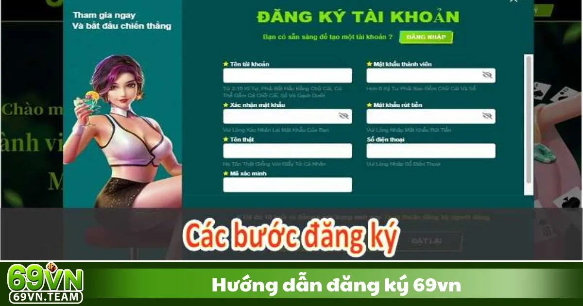 Hướng Dẫn Đăng Ký Tài Khoản 69VN Chi Tiết Nhất