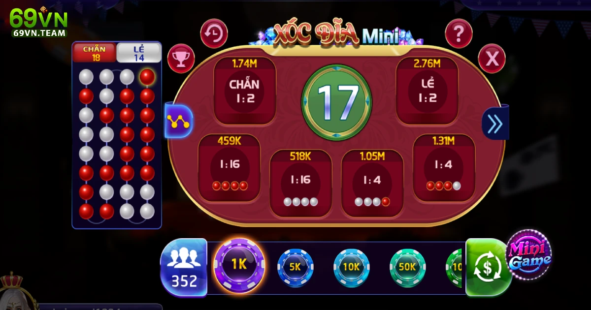 Cách chơi xóc đĩa đổi thưởng 69VN để có cơ hội thắng lớn